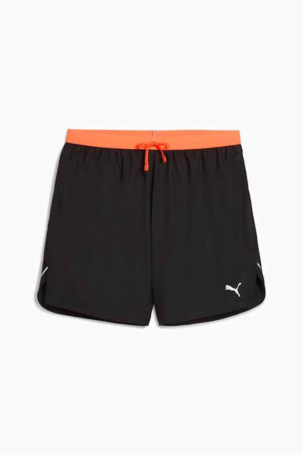 ULTRAWEAVE 5" Running Shorts Men, PUMA Black-Glowing Red, extralarge